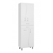 Шкаф-пенал Style Line Волна 60 ЛС-000010047 с бельевой корзиной белый