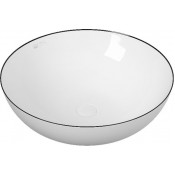 Раковина накладная Owl 1975 Line OWLB191015 белый/черная окантовка