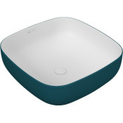 Раковина накладная Owl 1975 Emerald OWLB191028 белый/зеленый