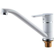 Смеситель для кухни Ledeme L4903W белый/хром