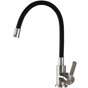 Смеситель для кухни Ledeme L74004-2 сатин/черный