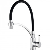 Смеситель для кухни Ledeme L4499-2 чёрный/хром