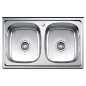 Мойка из нержавеющей стали накладная Ledeme L98060B глянцевая