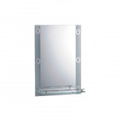 Зеркало с полкой Ledeme L601 серый