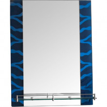 Зеркало с полкой Ledeme L604 синий