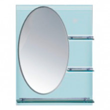 Зеркало с полками Ledeme L606 голубой