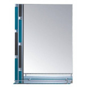 Зеркало для ванны Ledeme L620-1 голубой/черный