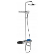 Душевая стойка Gappo G2468 черный/белый/хром