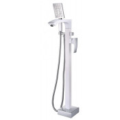 Напольный смеситель для ванны Gappo Jacob G3007-8 белый/хром