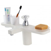 Смеситель для раковины Gappo Gyron G1096 белый/кварц