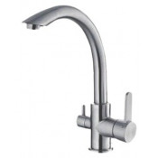 Смеситель для кухни Gappo G4399 со встроенным фильтром сатин