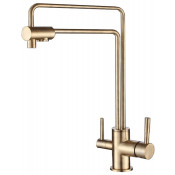 Смеситель для кухни Gappo G4398-6 бронза