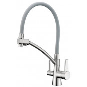 Смеситель для кухни Gappo G4398-17 хром/серый