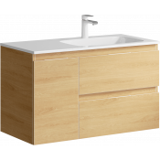 Тумба под умывальник  Aqwella Accent правая, цвет золотой, 90 см  ACC0109RDZ