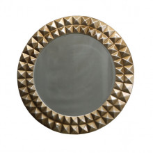 Зеркало круглое Caprigo PL400-Antic CR 80х80 античное серебро