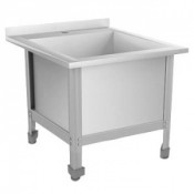 Слив технический (видуар) из нержавеющей стали 900х880х650 мм (ЕМКОСТЬ 800х750х450 мм)