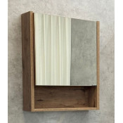 Зеркальный шкаф Comforty Марио 60 00-00004158 дуб темный