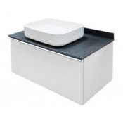 Тумба с раковиной Comfortу Милан 90 00-00003824 белый глянцевый