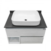 Тумба с раковиной Comfortу Прага-75 00-00004198 дуб белый