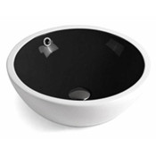 Раковина накладная Сomforty K96WB 4139813 белый/черный
