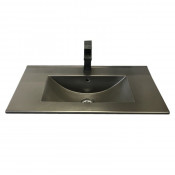 Раковина мебельная Comforty 75E 4150293 черный матовый