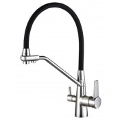 Смеситель для кухни Zorg Steel Hammer SH 903-6 CR хром/черный