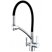 Смеситель для кухни Zorg Clean Water ZR 338-6 YF хром/черный