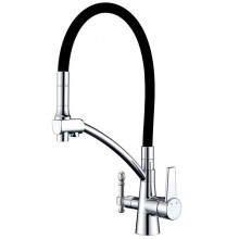 Смеситель для кухни Zorg Clean Water ZR 338-6 YF хром/черный