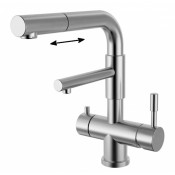 Смеситель для кухни Zorg Inox SZR-1068P-D сталь