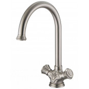 Смеситель для кухни Zorg Antic A 4002K-SL серебро