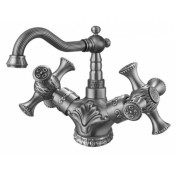 Смеситель для раковины Zorg Antic A 7009U-SL античное серебро