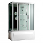 Душевая кабина Frank F556-1 пристенная 150х85