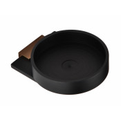 Мыльница Bemeta Galla отдельностоящая, черный матовый, розовое золото 108108020