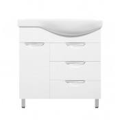 Тумба под раковину Style Line Жасмин 82 ЛС-00000526 c б/к белый