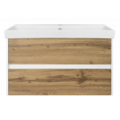 Тумба под раковину Misty Адриана - 90 подвесная с 2 ящ. П-Адр01090-0122Я
