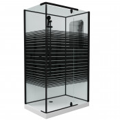 Душевая кабина Grossman GR272QL левая 80х120 черный