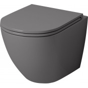 Унитаз подвесной Grossman GR-4455GMS серый матовый