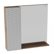 Зеркало-шкаф Grossman Альба 80 208006 дуб веллингтон/белый