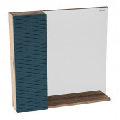 Зеркало-шкаф Grossman Альба 80 208005 дуб веллингтон/бриз