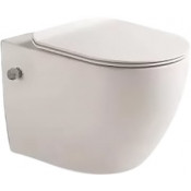 Унитаз подвесной с встроенным смесителем и функцией биде+сиденье микролифт SantiLine SL-5002SM-BD