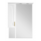 Зеркальный шкаф Misty Амбра 65 П-Амб0265-0322ЯЛ левый белый
