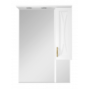 Зеркальный шкаф Misty Амбра 65 П-Амб0265-0322ЯП правый белый