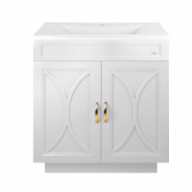 Тумба под раковину Misty Амбра 70 П-Амб0070-011ПР белый