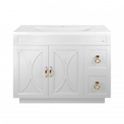 Тумба с раковиной Misty Амбра УТ000010379 80 белый