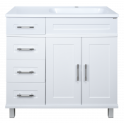 Тумба с раковиной Misty Купер УТ000010923 90 R белый