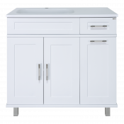 Тумба под раковину Misty Купер 90 П-Куп01090-012БкЛ левая белый