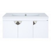 Тумба под раковину Misty Сахара 90 Пр-Сах06090-0011По белый