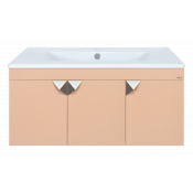 Тумба с раковиной Misty Сахара 90 УТ000011630 песочная