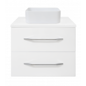 Тумба под раковину со столешницой Misty Челси 60 УТ000009890 белый