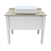 Тумба-умывальник Comforty Лондон 90-1 00-00006547 белый глянец